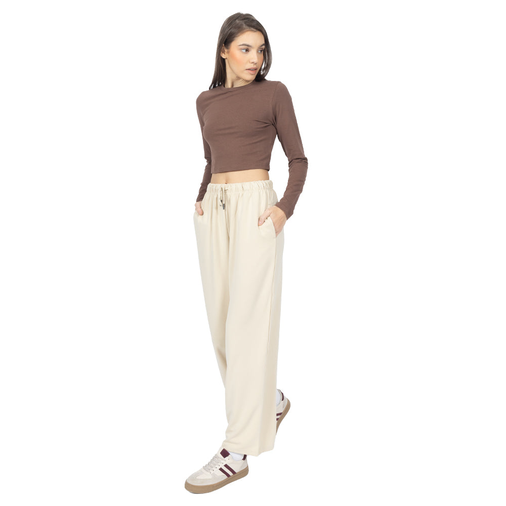 Playera Crop manga larga