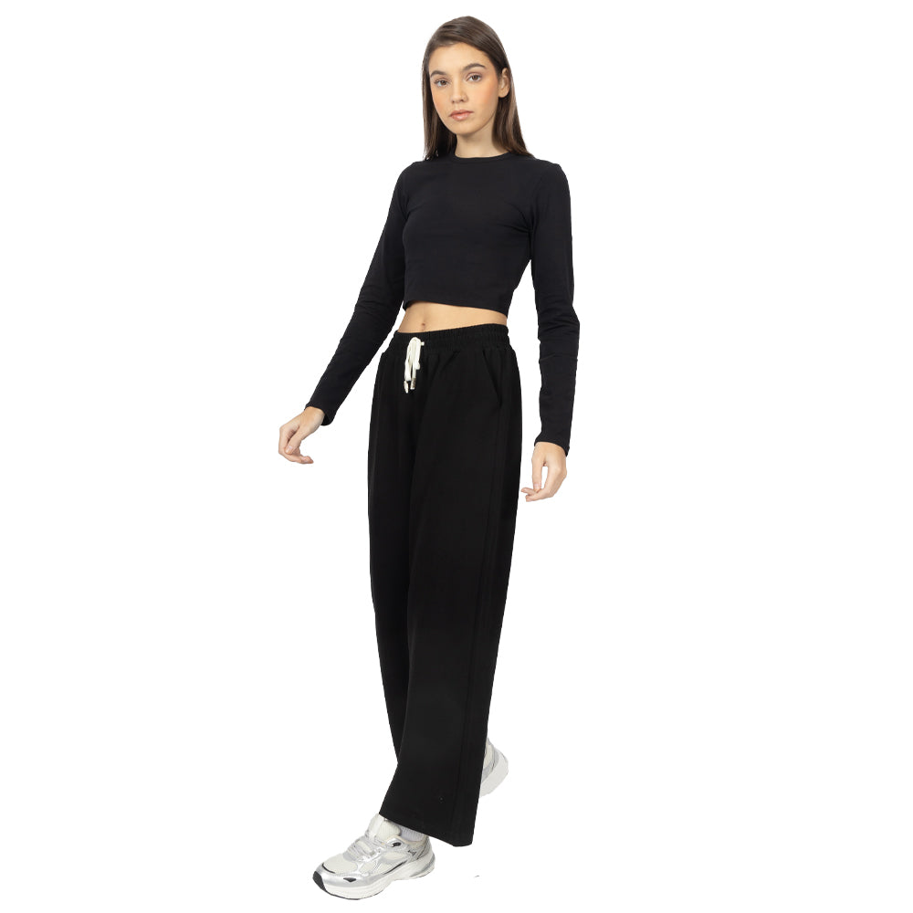 Playera Crop manga larga