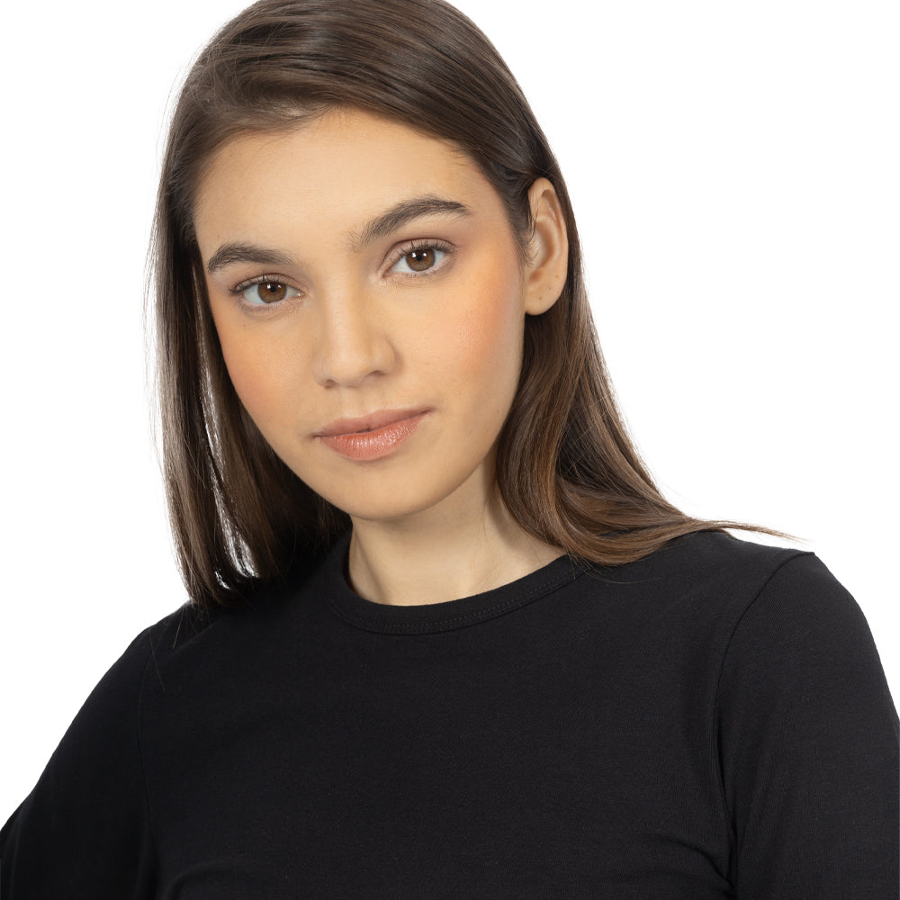 Playera Crop manga larga