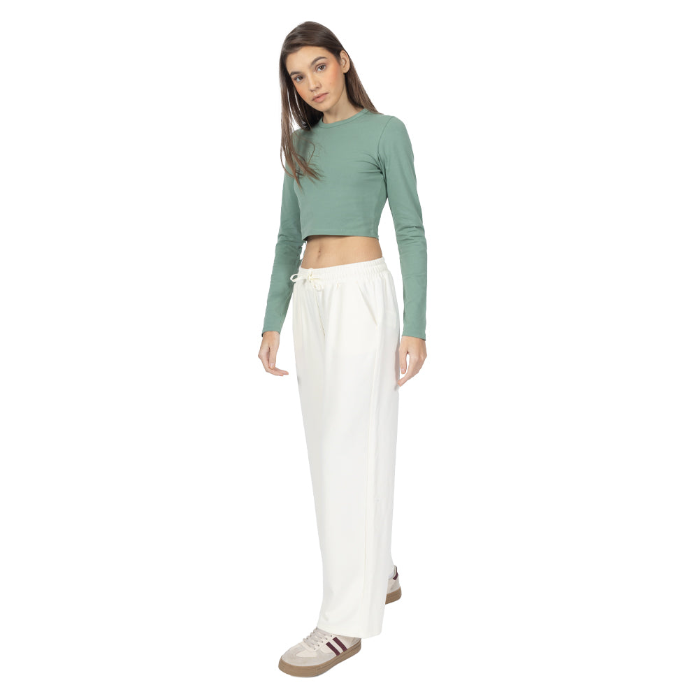 Playera Crop manga larga
