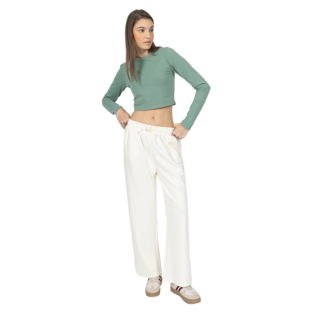 Playera Crop manga larga
