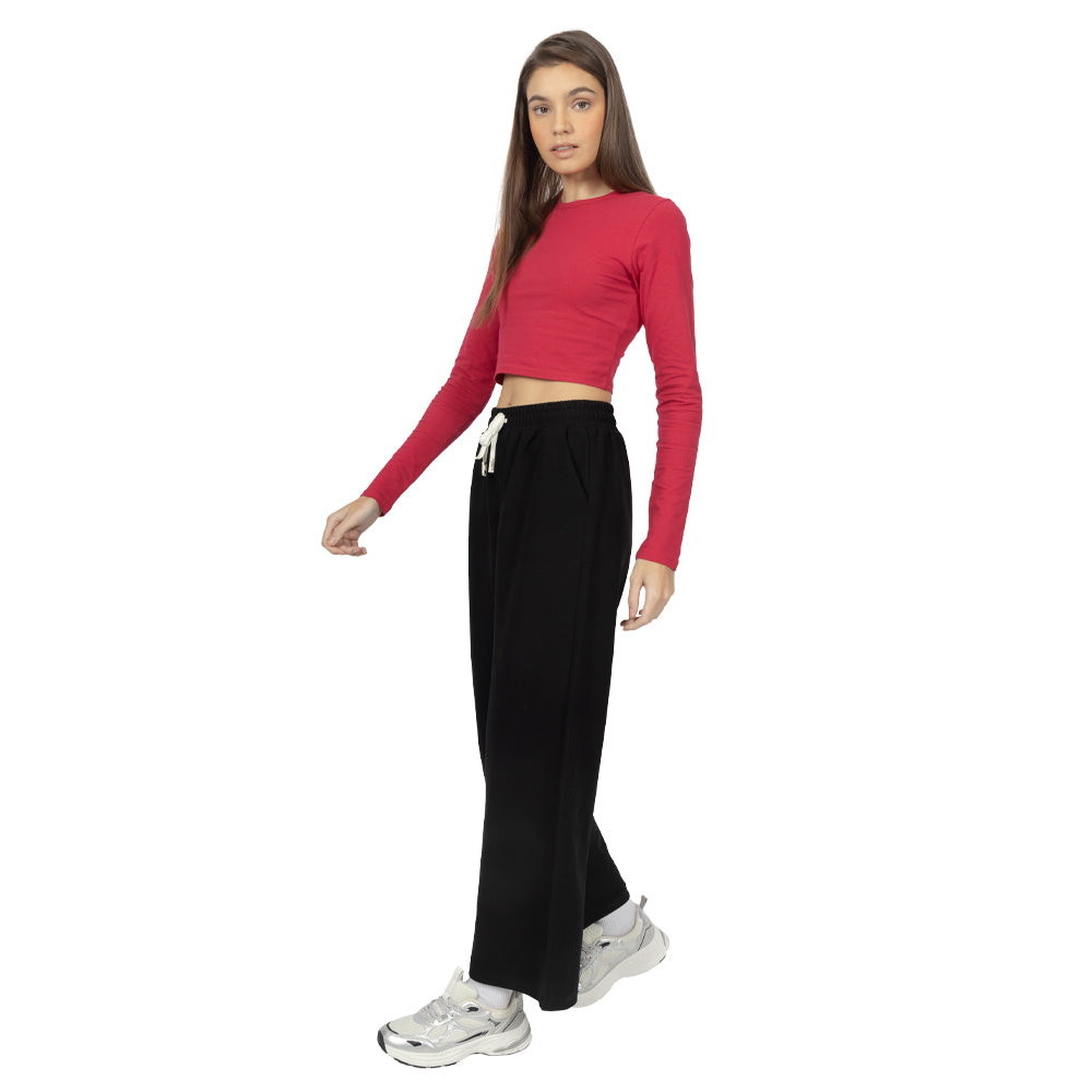 Playera Crop manga larga