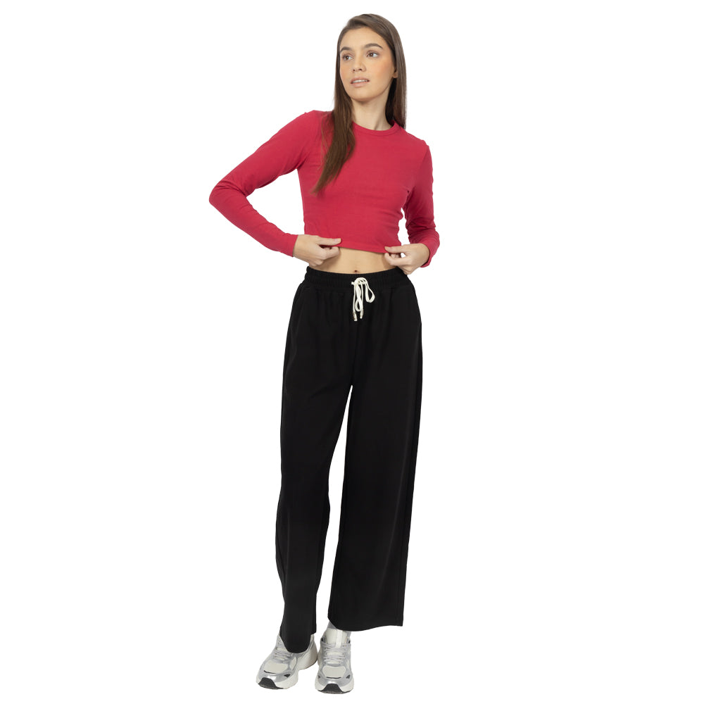 Playera Crop manga larga