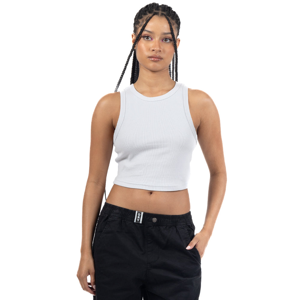 TOP AJUSTADO CON RIB EN CUELLO Y MANGAS