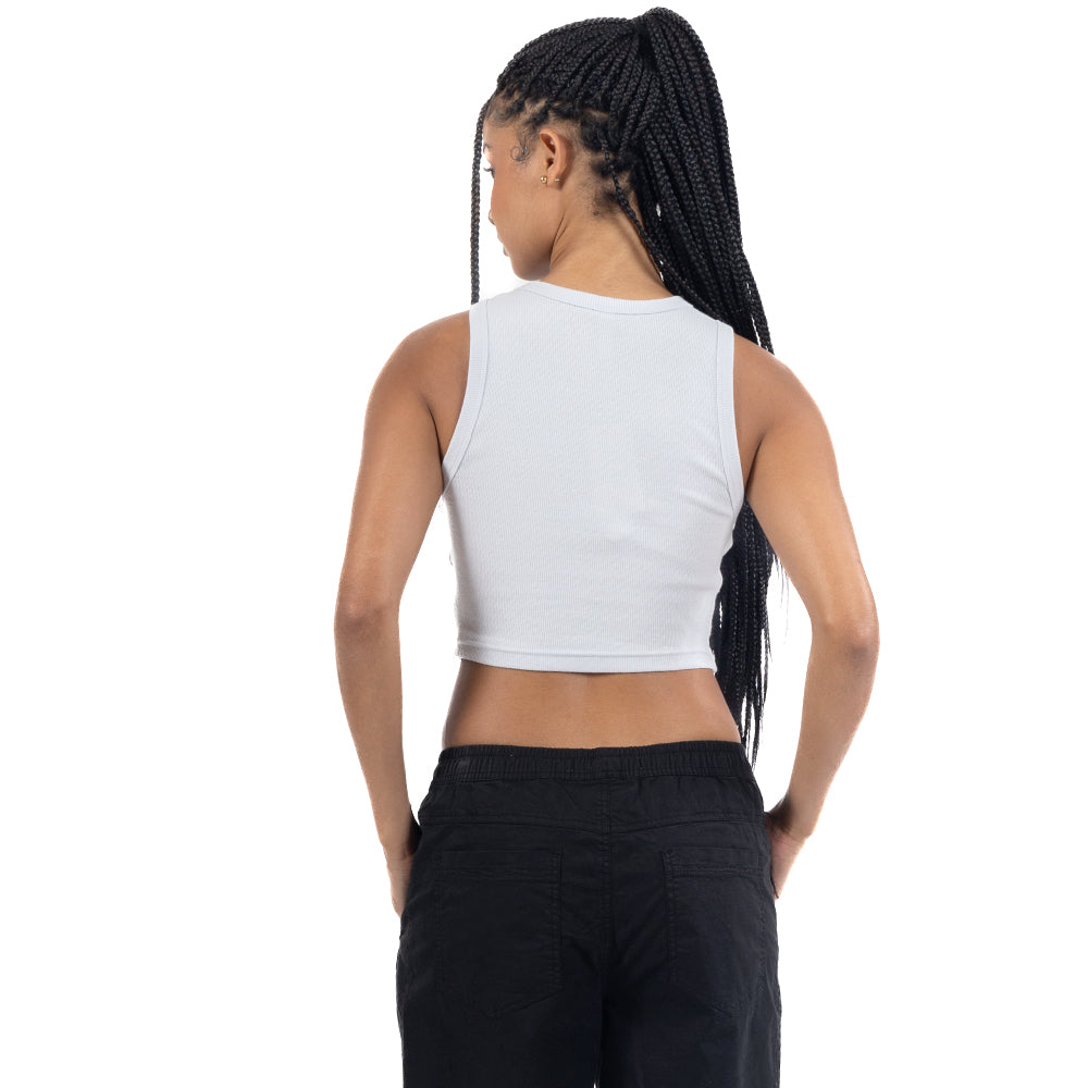 TOP AJUSTADO CON RIB EN CUELLO Y MANGAS