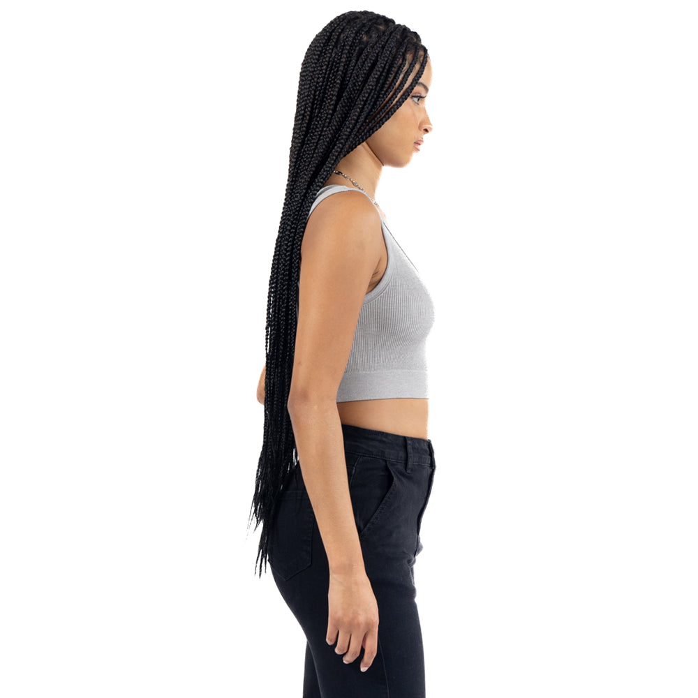 CROP TOP LISO CON TIRANTES