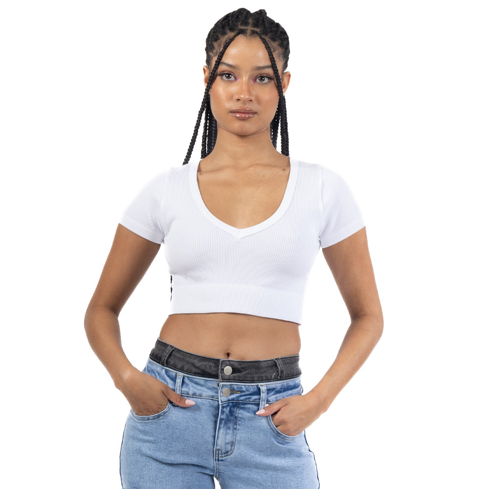 BLUSA CORTA LISA SEAMLESS