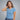 Playera Slim con Contraste para Mujer Quarry #color_azul-claro