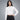 Sudadera Cropped con Cierre para Mujer Quarry #color_hueso