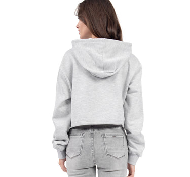 SUDADERA PARA MUJER QUARRY CROPPED CON RESORTE AJUSTABLE Y CAPUCHA