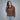 Sudadera Cropped con Cierre para Mujer Quarry #color_cafe