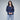 Sudadera Varsity con Cuello V para Mujer Quarry #color_azul-marino