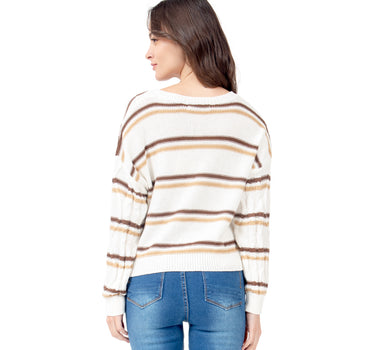 SUÉTER PARA MUJER QUARRY TEJIDO OVERSIZE A RAYAS