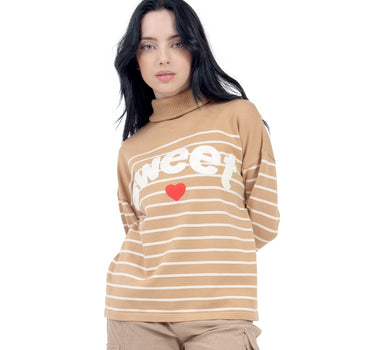 SWEATER PARA MUJER ESTAMPADO AFELPADO SWEET QUARRY