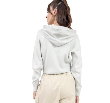 SUÉTER PARA MUJER QUARRY CROP TIPO HOODIE CON CIERRE