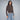 Suéter Cropped con Cierre para Mujer Quarry #color_cafe