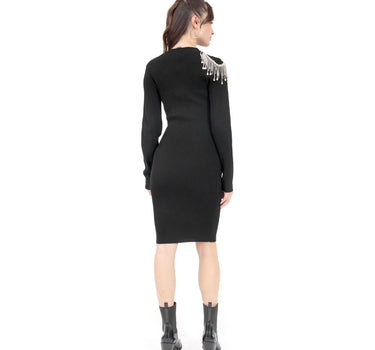 VESTIDO PARA MUJER QUARRY FANCY AJUSTADO CON CADENAS EN EL HOMBRO