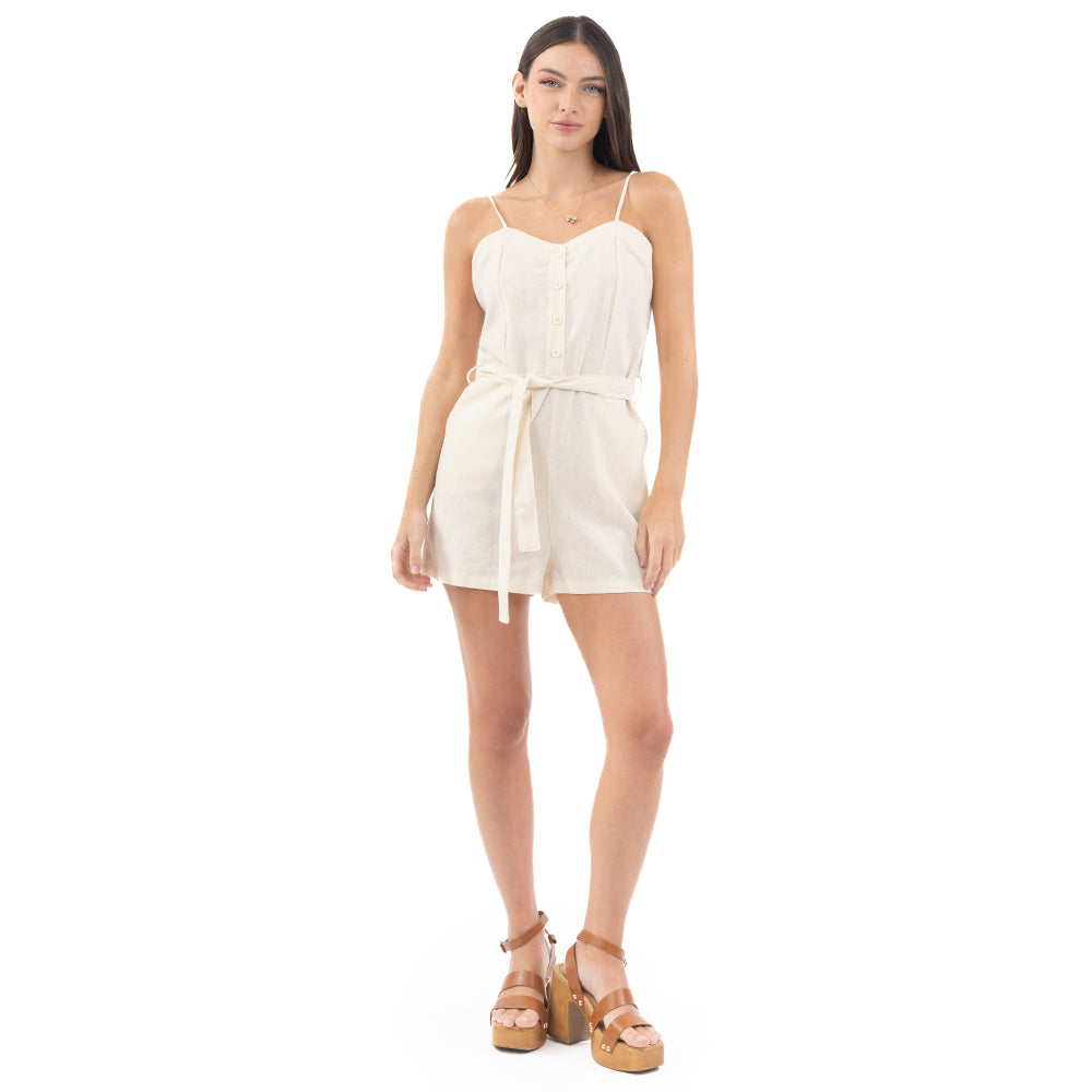 JUMPER DE LINO CON TIRANTES Y BOTONES