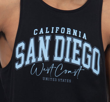 TANK TOP  ESTAMPADO CALIFORNIA COLOR NEGRO PARA HOMBRE QUARRY