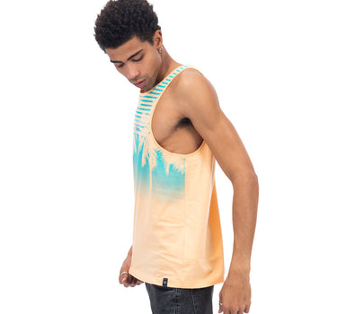 TANK TOP ESTAMPADO TROPICAL COLOR DURAZNO PARA HOMBRE QUARRY